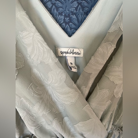 Women’s Medium Speechless Dress Summer Flowy Embroidered Feminine Lined Green - Picture 4 of 5